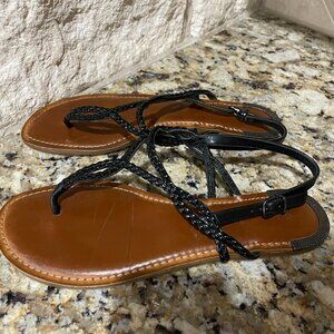 Gianni Bini, Amalya Black Sandals, Size 11